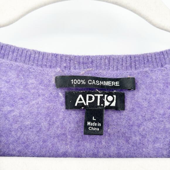 Apt. 9 Womens Fall Preppy Diamond Argyle Knit 100% Cashmere Sweater Size L - Picture 2 of 4